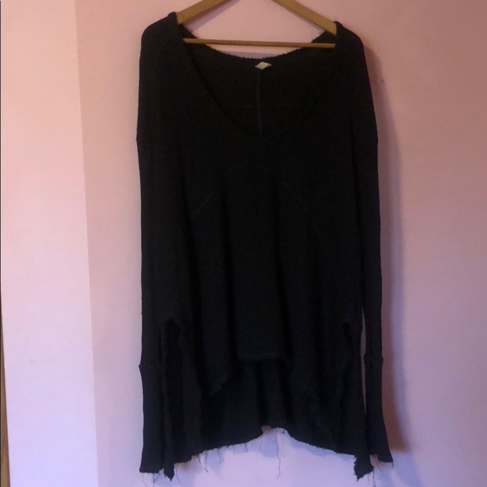Free People Distressed Sweater